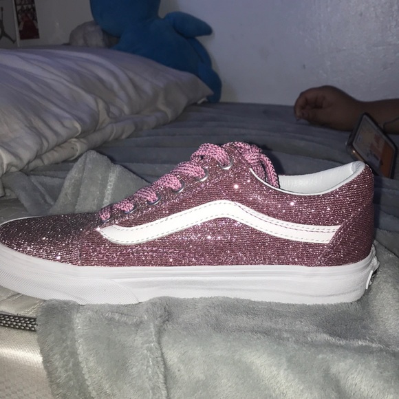 pink sparkly vans